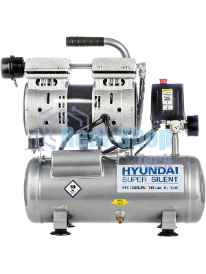 Компрессор поршневой безмасляный Hyundai HYC 14206LMS бесшумный.