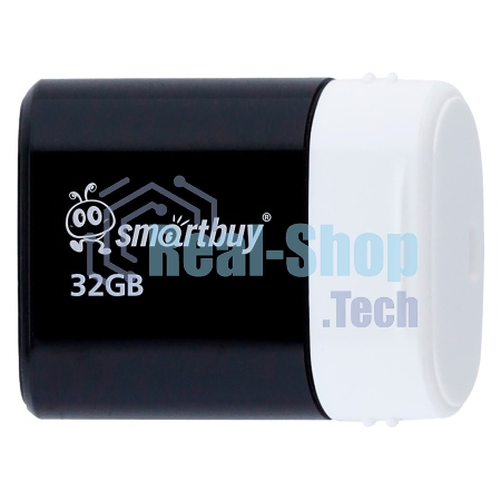 Флешка USB Smartbuy LARA Black (SB32GbLARA-K), 32Gb, USB 2.0, R/W 15/5, черный/белый