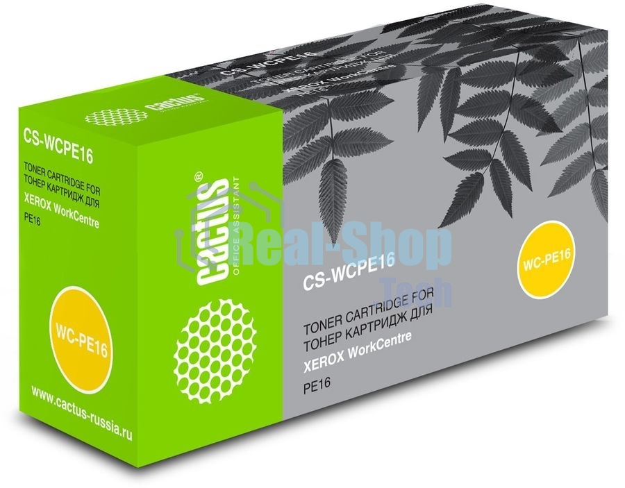 Картридж лазерный Cactus CS-WCPE16 (113R00667) черный (3500 стр.) для Xerox WorkCentre PE16