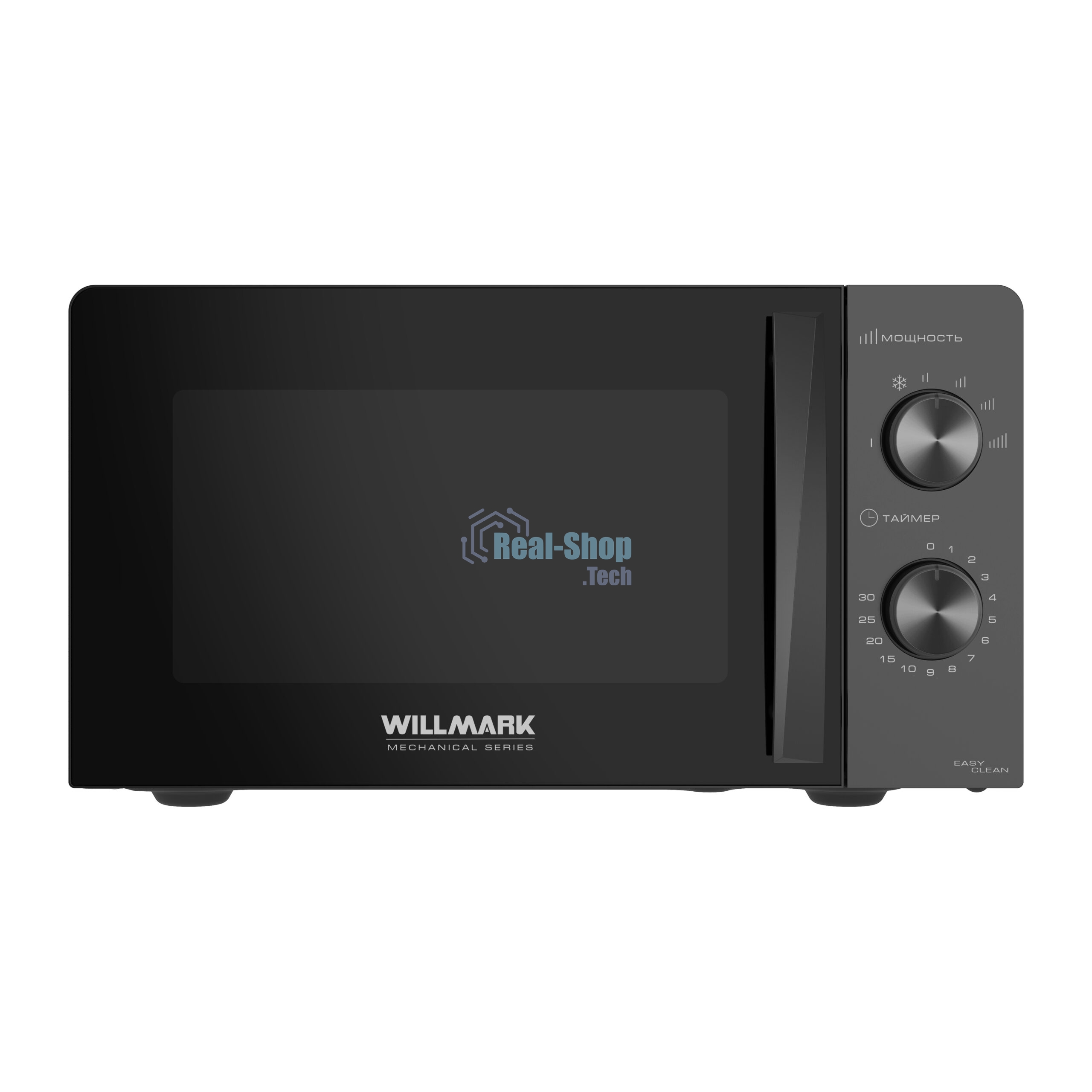 Микроволновая печь WILLMARK WMO-201MB черный, 20 л, 700 Вт, переключатели - поворотный механизм