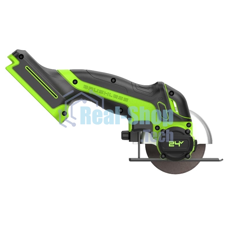 Угловая шлифовальная машина аккумуляторная GreenWorks GD24UCS, 24V, без АКБ и ЗУ (3402007)