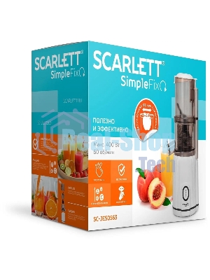 Соковыжималка шнековая Scarlett SC-JE50S63 400Вт рез.сок.:600мл. белый