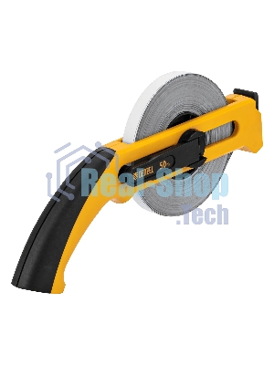 Рулетка геодезическая Denzel 50 м х 13 мм, открытый корпус, металлическая лента