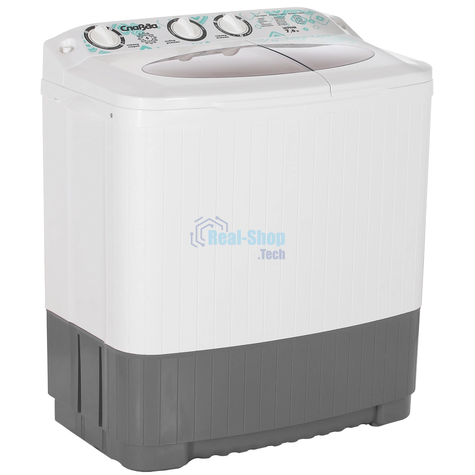 Стиральная машина Славда WS-70PET белый, загрузка вертикальная 7 кг, 1350 об/мин, класс А