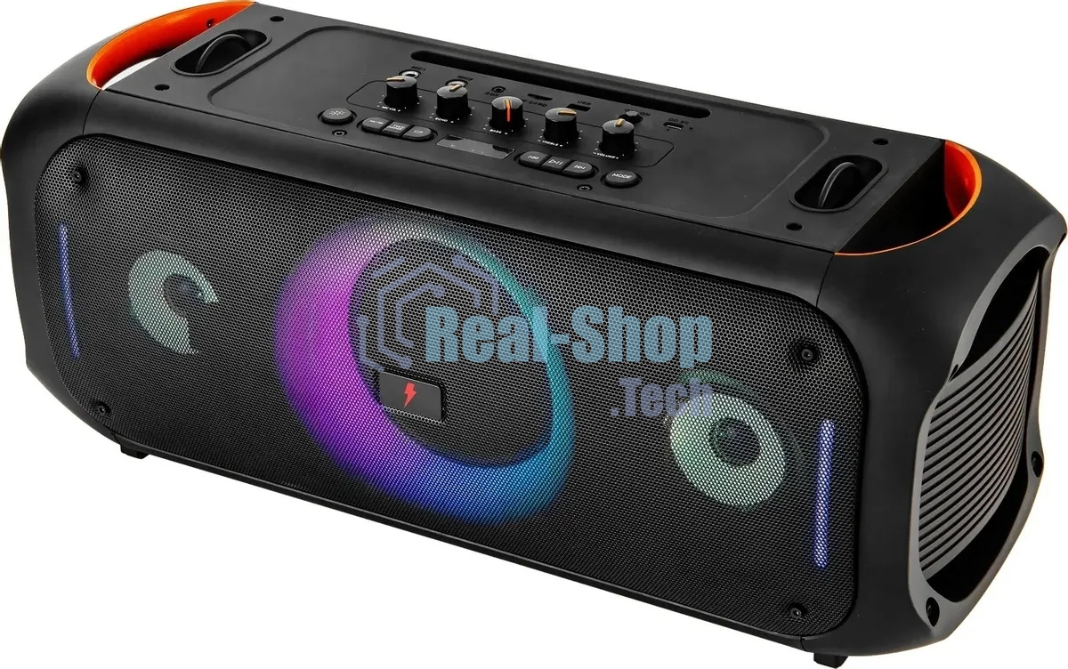 Колонка портативная Ural Молния 7500 черный 750W 2.1 BT/3.5Jack 6000mAh
