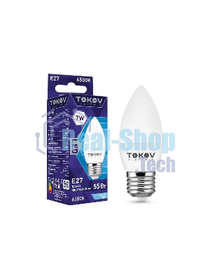 Лампа светодиодная TOKOV ELECTRIC 7Вт С37 6500К Е27 176-264В