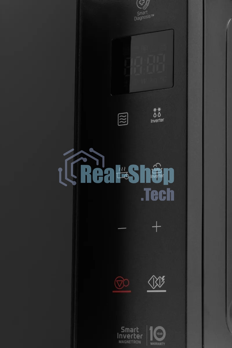 Микроволновая печь LG MW25R35GIS черный, 25 л, 1000 Вт, переключатели - сенсор