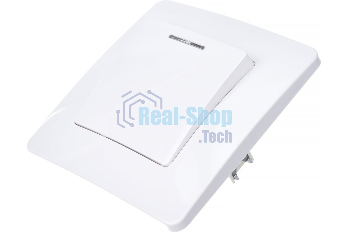 Выключатель 1-кл. СП Blanca (сх.1) 10А 250 В с подсветкой белый SchE BLNVS010111