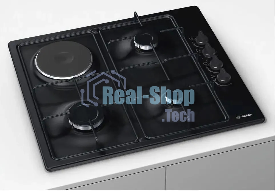 Комбинированная варочная панель Bosch PBY6C6B62O независимая, черный