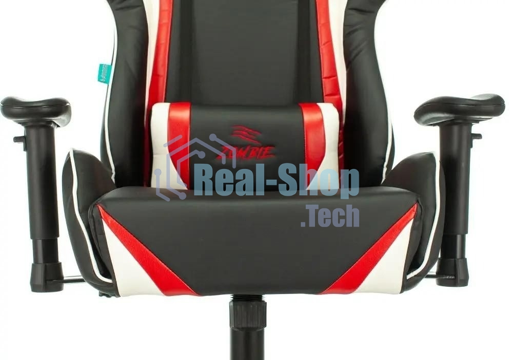 Кресло игровое ZOMBIE Z4, на колесиках, искусственная кожа, черный/красный (viking zombie z4 red)