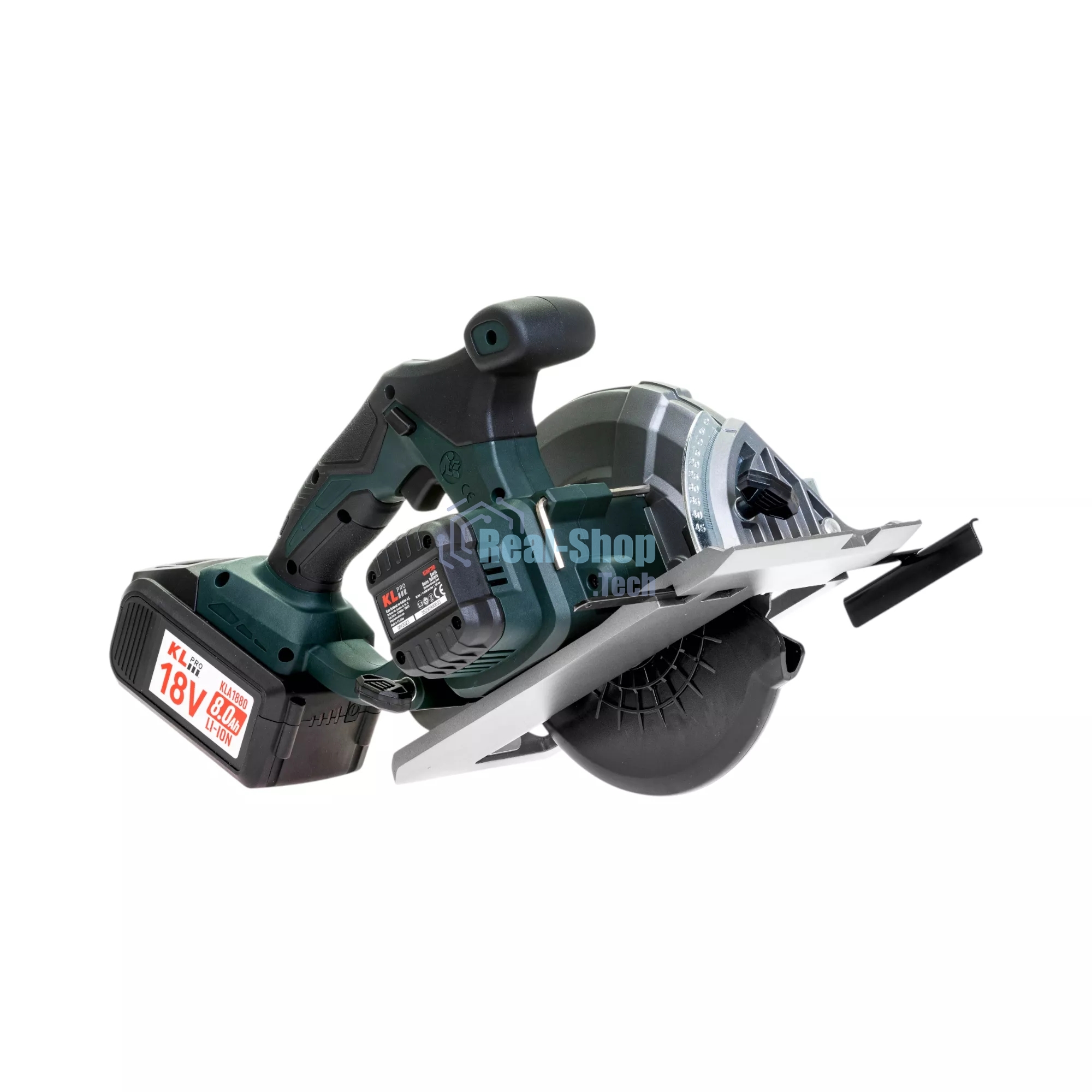 Профессиональная пила циркулярная бесщеточная KLPRO KLDAT18B-80 (18 В/8,0 А·ч, 3650 об/мин, 165мм)