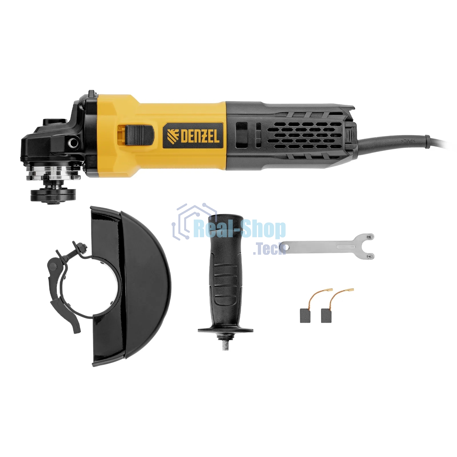 Угловая шлифовальная машина Denzel AGb125-1700, 1700 Вт, 125 мм, 3000-11000 об/мин