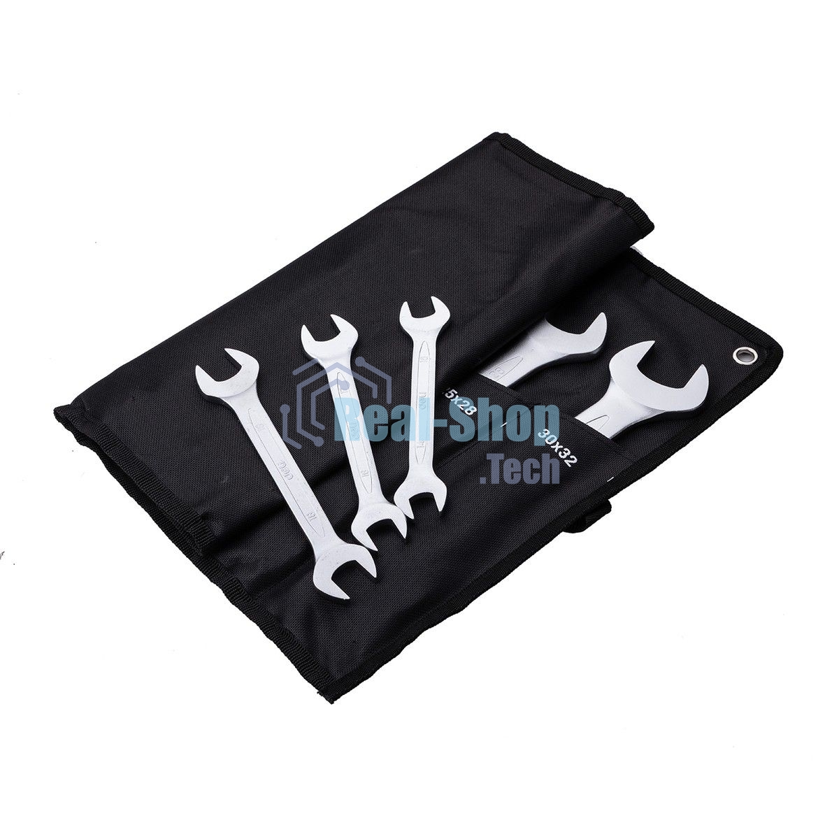 Набор двусторонних гаечных ключей 12 шт Deli DL160012A Спецификация: 6x7мм, 8x9мм, 10x11мм, 12x13мм, 14x15мм, 16x17мм, 18x19мм, 20x22мм, 21x23мм, 24x27мм, 25x28мм, 30x32мм. Матовая хромированная поверхность. Тканевая упаковка.