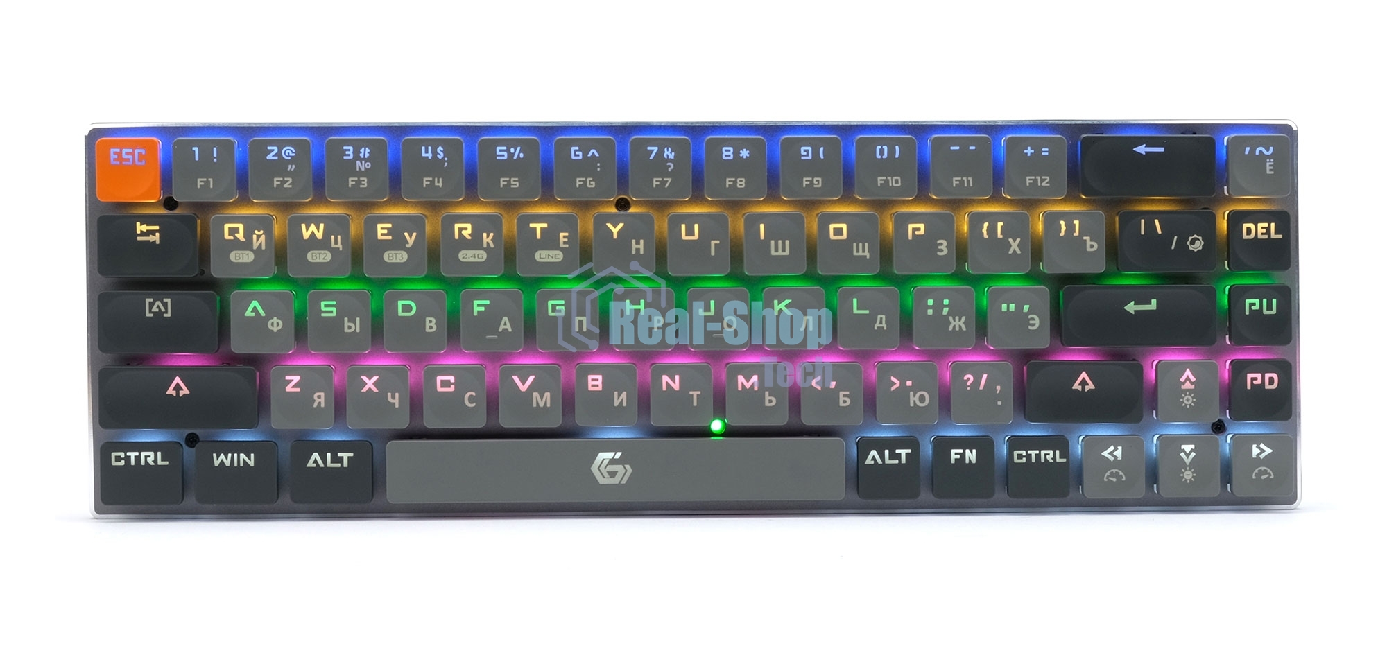 Клавиатура беспроводная Gembird KBW-7 Bluetooth, USB серая