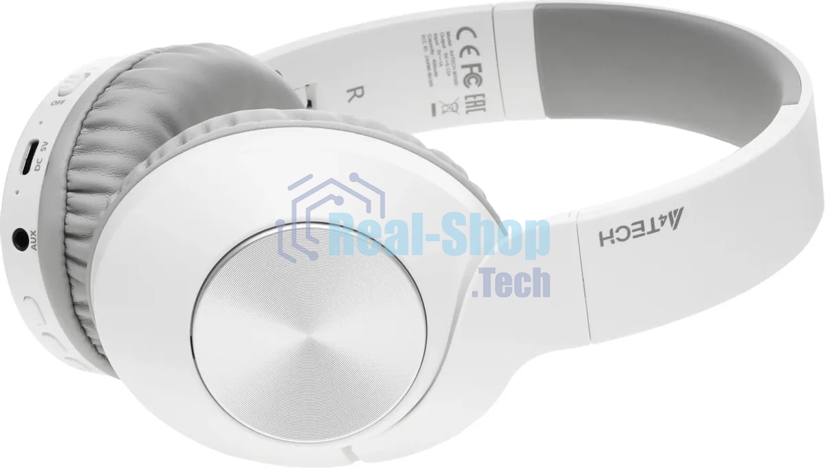 Гарнитура беспроводная накладная A4Tech 2Drumtek BH300 белый/серый беспроводные bluetooth оголовье (BH300 GRAYISH WHITE)