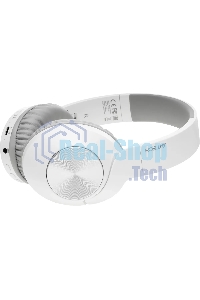 Гарнитура беспроводная накладная A4Tech 2Drumtek BH300 белый/серый беспроводные bluetooth оголовье (BH300 GRAYISH WHITE)