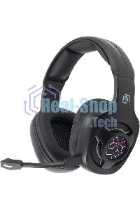 Гарнитура беспроводная/проводная с микрофоном Оклик HS-L575G черный накладные BT оголовье (1895253)