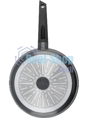 Сковорода Rondell Kontur RDA-1486, 24 см, с крышкой, графитовый