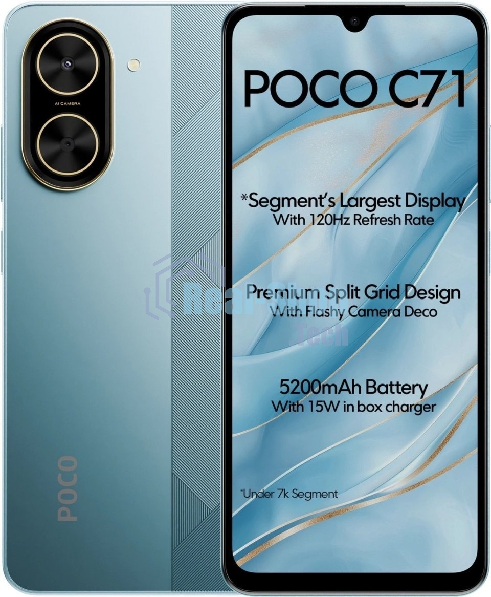 Смартфон Poco C71 RU 4/128Gb синий