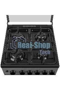 Плита газовая Maunfeld MGC50GCGR08D серый, конфорок 4 шт, духовка 59 л, 50 см x 89 см x 65 см