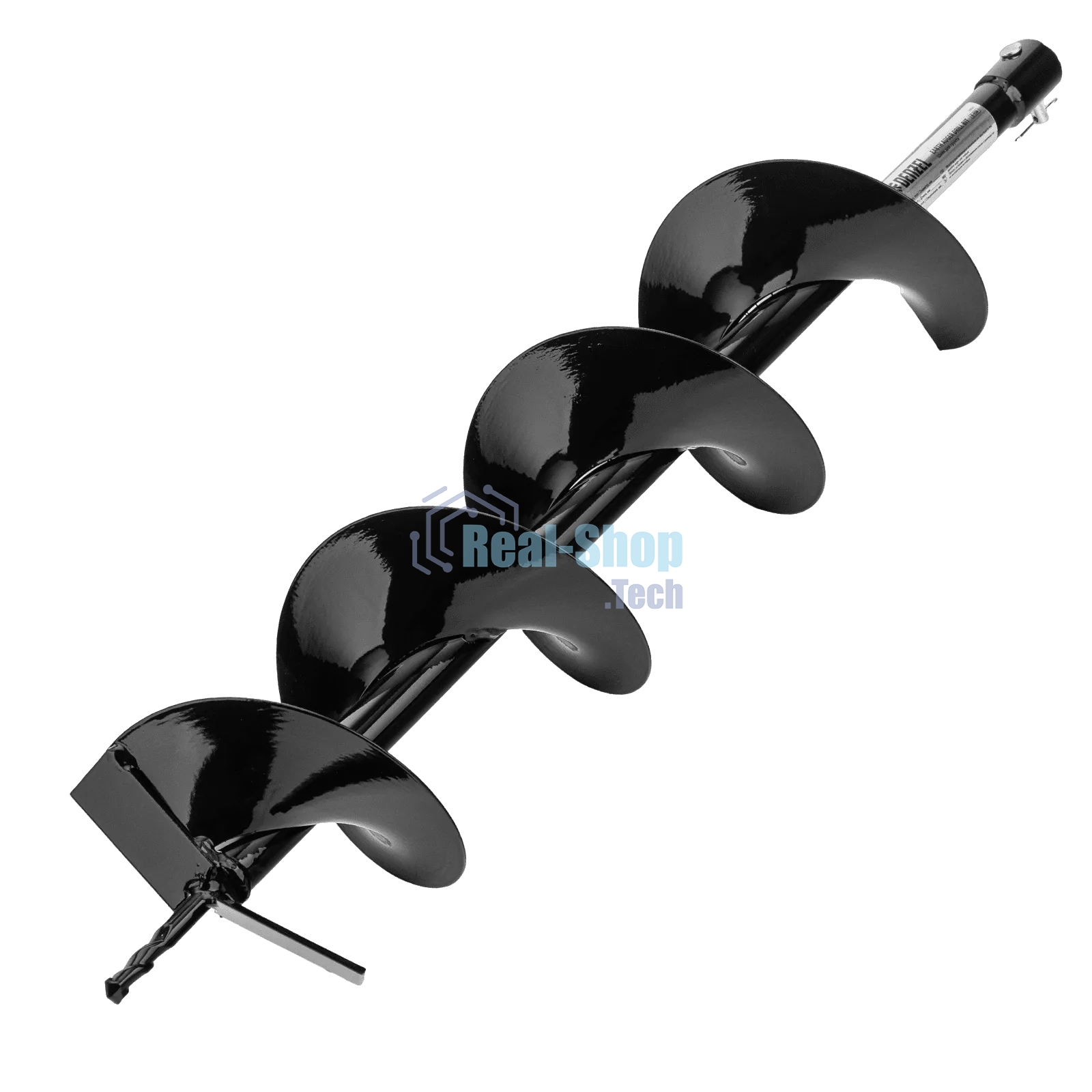 Шнек для грунта Denzel E-150, диаметр 15 0мм, длина 80 0мм, соединение 20 мм, несъемный нож