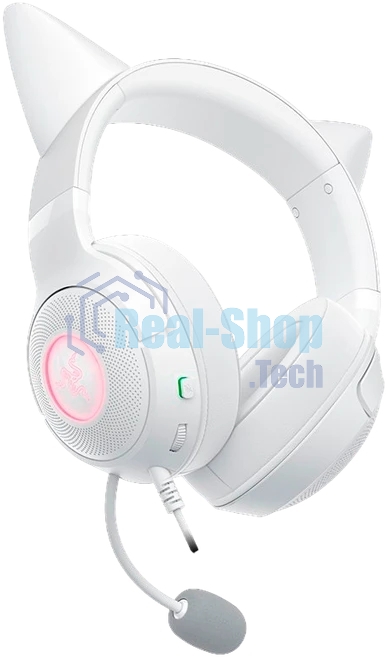 Гарнитура Razer Kraken Kitty V2 Белый, проводная, USB, подсветка