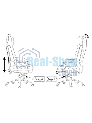 Кресло Бюрократ DAO/BLACK черный, кожа