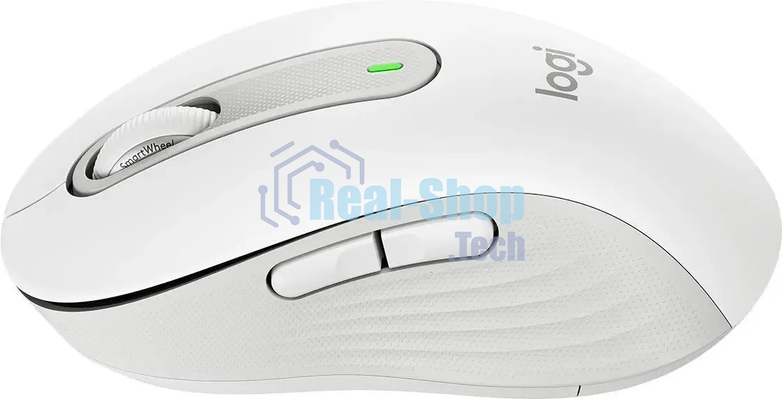 Мышь беспроводная Logitech Signature M650 белый, 4000 dpi, радиоканал, Bluetooth, USB, кнопки - 5