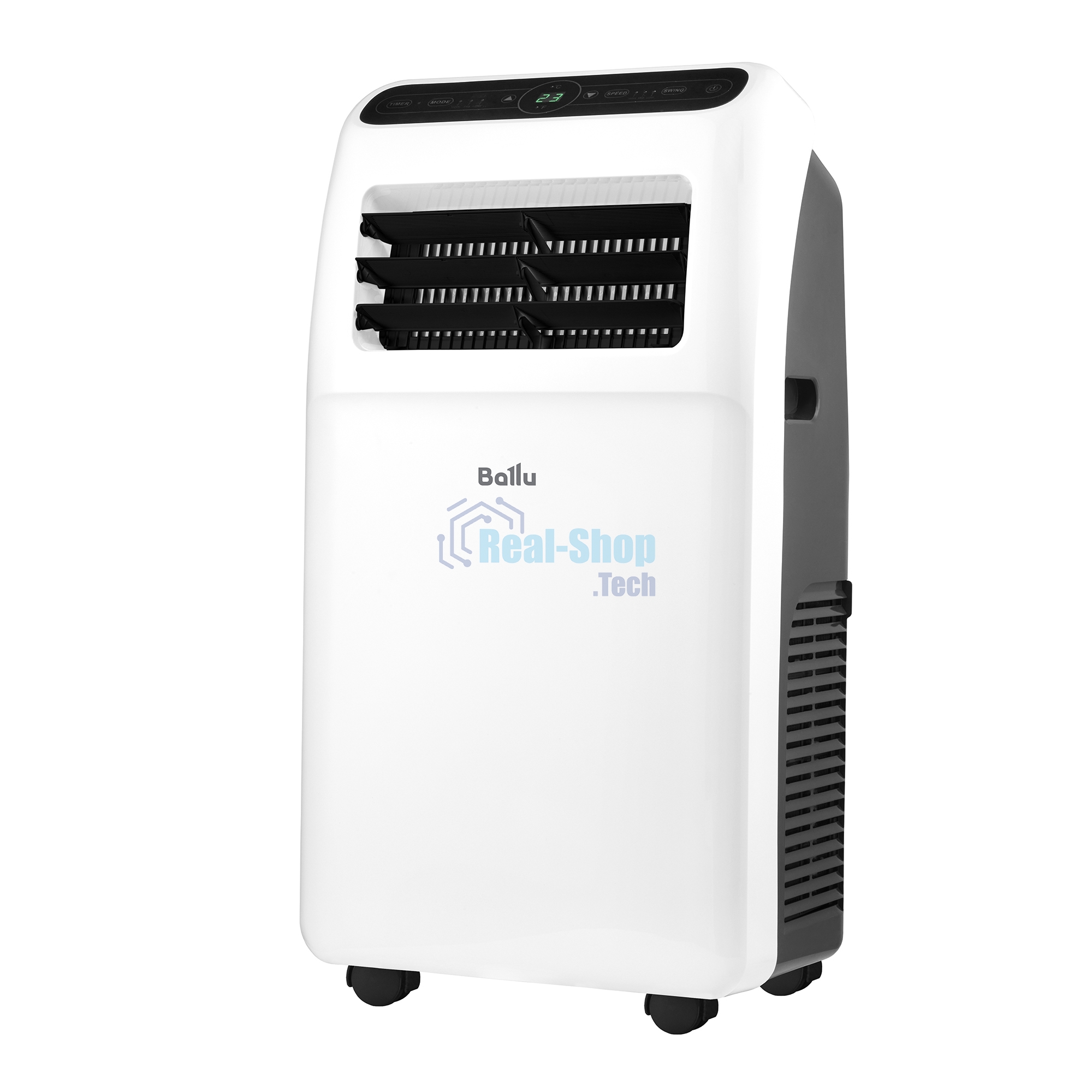 Кондиционер мобильный Ballu Aura BPAC-12 CP/N1_24Y 12000 BTU, 30 м², 52 дБ, охлаждение, осушение, белый