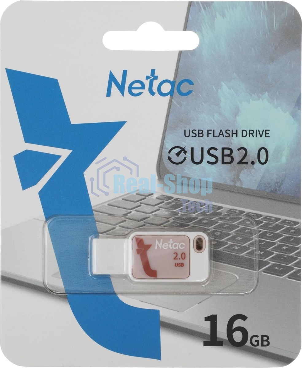 Флешка USB Netac 16Gb UA31 NT03UA31N-016G-20PK USB 2.0 розовый