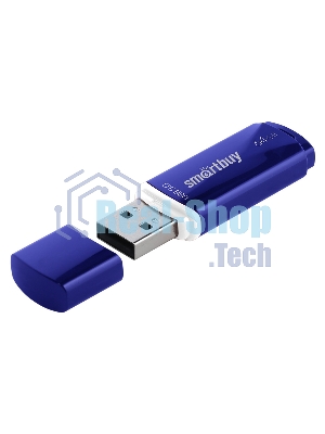 Флешка USB Smartbuy CROWN BLUE (SB64 GbCRW-Bl), 64 Gb, USB 3.0, R/W 75/25, синий
