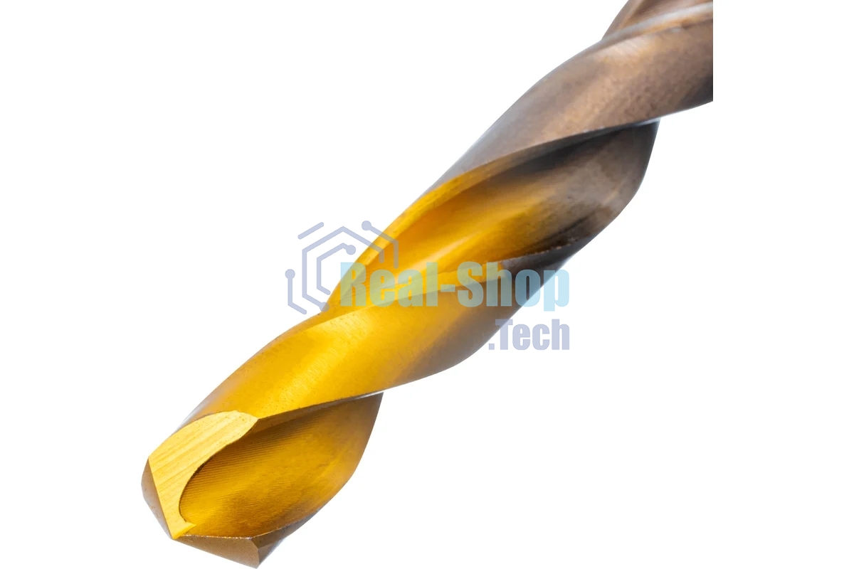 Набор сверл по металлу Denzel 1-10 мм, Р6М5К8-TiN, Golden Tip, 19 шт 723008