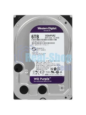 Жесткий диск Western Digital 6Tb SATA-IIISurveillance Purple (5400rpm) 256Mb 3.5