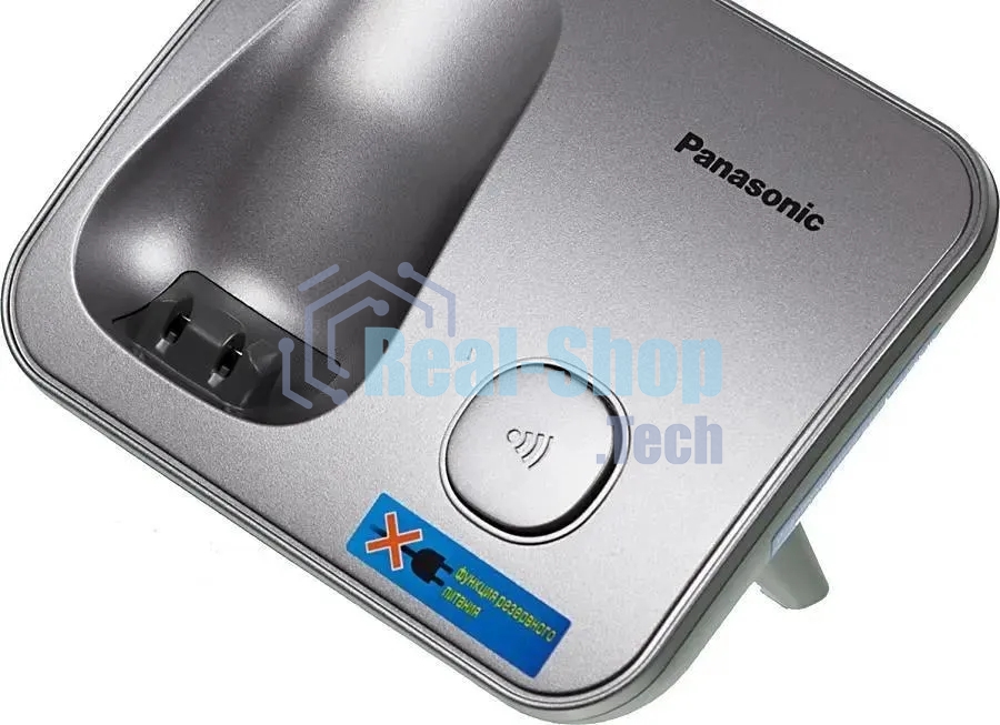 Телефон беспроводной (DECT) Panasonic KX-TG6811RUM (серебристый) Беспроводной DECT,40 мелодий,телефонный справочник 120 зап.