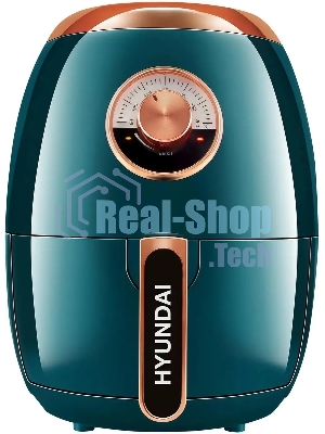 Аэрогриль Hyundai HYF-3553 1350Вт темно-зеленый/золотистый