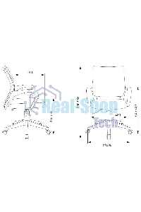 Кресло детское Бюрократ BUROKIDS 1 черный космонавт крестовина пластик