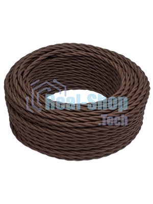Провод ретро Bironi B1-435-72-50 3х2.5 матовый коричневый (уп. 50 м)