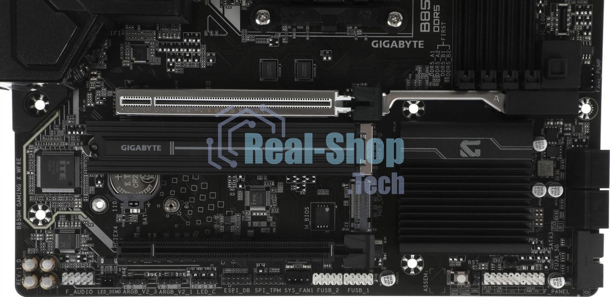 Материнская плата Gigabyte B850M GAMING X WIFI6E/WF6E, Socket AM5, AMD B850, 4xDDR5, 4xSATA, 2xM.2, 1xPCI-E 5.0 x16, 1xPCI-E 3.0 x4, 1xHDMI, 2xDP, 1x 2.5Gb LAN, 1xUSB-C 3.2 Gen 2, 1xUSB-A 3.2 Gen 2, 2xUSB-A 3.2 Gen 1, 4xUSB-A 2.0, 3x3.5 мм, 7.1, Micro-ATX