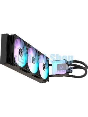 Кулер с водяным охлаждением Formula V Line ICE JET GLOW 360 BK, 360мм, 3x120мм, ARGB fans, LGA115X/1200/1700/1851, AM4/AM5