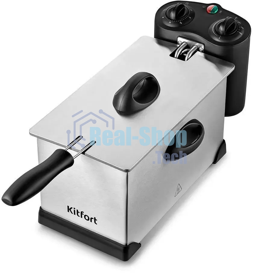 Фритюрница Kitfort КТ-4052 2000Вт серебристый/черный