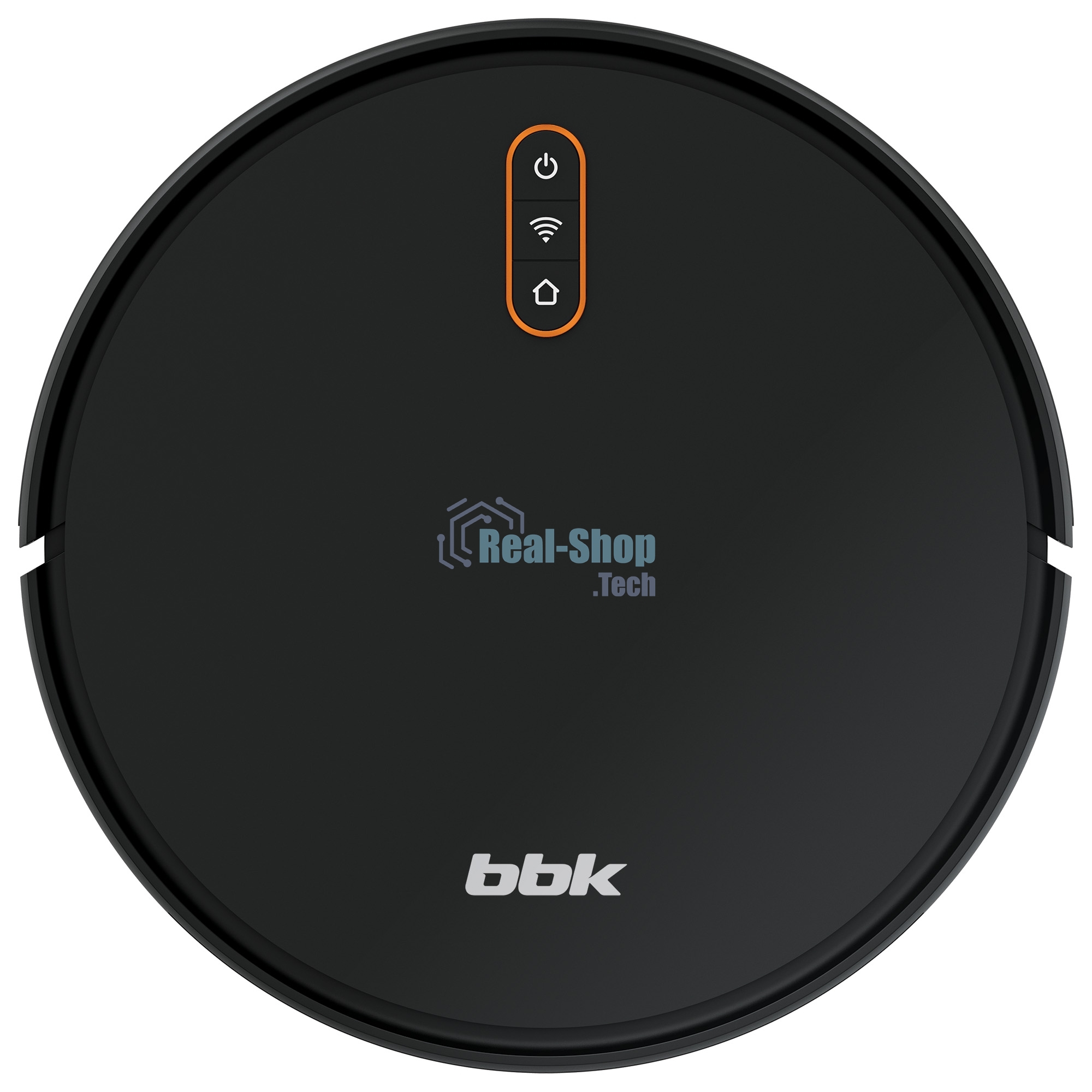 Робот-пылесос BBK BV3502 черный/оранжевый, 2600 мА·ч Li-Ion, уборка влажная/сухая, пылесборник контейнер 0.5 л