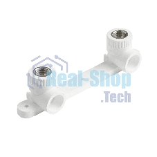 Планка монтажная с водорозетками полипропиленовая PRO AQUA PA280012P 25 х 1/2' ВР для смесителя белая PRO AQUA