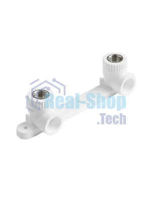 Планка монтажная с водорозетками полипропиленовая PRO AQUA PA280012P 25 х 1/2' ВР для смесителя белая PRO AQUA