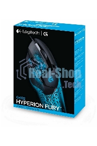 Мышь проводная Logitech G402 Hyperion Fury, черный, 4000 dpi, USB, кнопки - 8