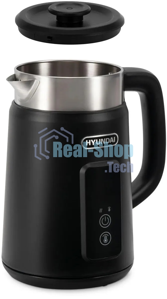 Чайник электрический Hyundai HYK-S3505 1.5 л, 2200 Вт, черный
