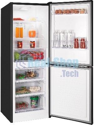 Холодильник Nordfrost NRB 131 B черный двухкамерный 170/100 л морозилка снизу, капельная система