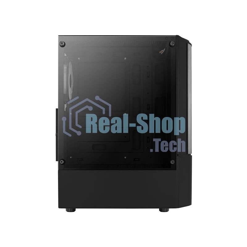 Компьютерный корпус MidTower Aerocool/Formula Quantum-G-BK-v2 черный без Б/п, ATX 3FRGb Fan on front panel