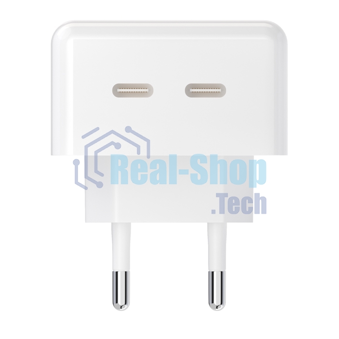 Сетевое зарядное устройство Maxvi CHL-604PD Type-C\Type-C 40W 6A (3A+3A) PD QC3.0, белый