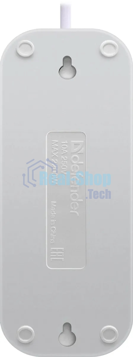 Удлинитель Defender (99276) B230 - 3 роз х 2 м, белый