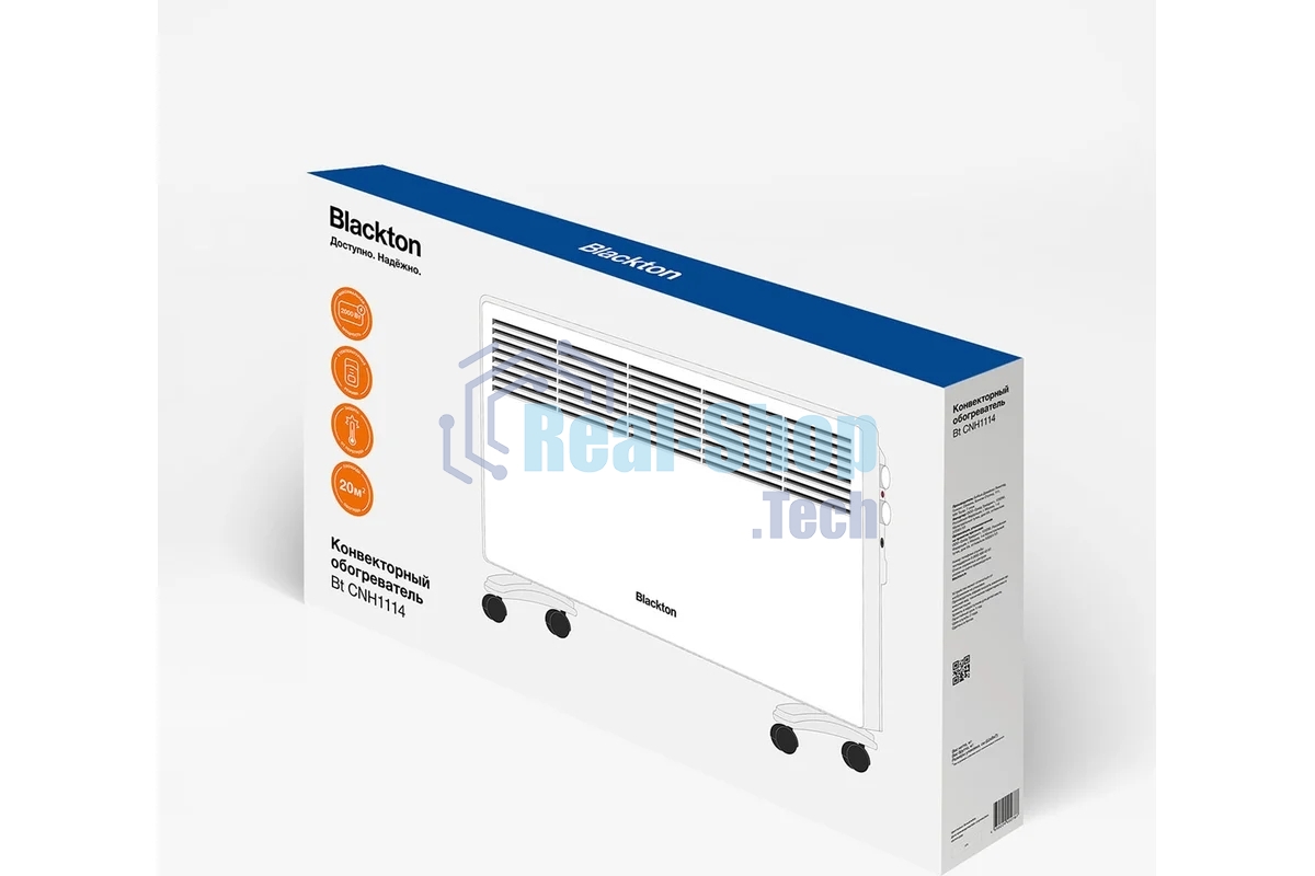 Конвектор Blackton Bt CNH1114 белый, 2000 Вт, 20 м2, термостат